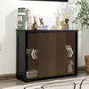 KOMFOTTEU Příborník, komoda do kuchyně ze dřeva, kuchyňská Náhled obrázku produktu 6