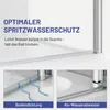 IMPTS Schwingtür Duschkabine 120x185cm Doppeltür Pendeltür Produktbild-Vorschau 10