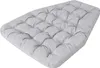 A light gray tufted cushion for a swing or chair, shown from a slightly elevated angle against a white background. Anteprima dell’immagine prodotto