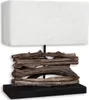Tischlampe 35x15cm u. 40cm hoch Holzlampe Tischleuchte Holz Produktbild-Vorschau 1