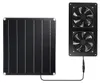 Ventilátor na solární energii, sada s 20W solárním panelem Náhled obrázku produktu 2