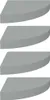 Four identical gray corner shelves are stacked vertically against a white background. Produktbild-Vorschau