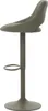 A side view of a gray bar stool on a white background. Podgląd zdjęcia produktu