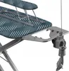 Close-up of an ironing board with a built-in extension cord and cord holder. Produktbild-Vorschau