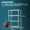 MONZANA® 2x Schwerlastregal 160x90x40cm 1400kg 4 Produktbild-Vorschau 5