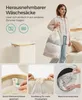 SONGMICS Wäschekorb mit Deckel, 90 L, herausnehmbarer Produktbild-Vorschau 6