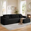 VASAGLE Modulares Sofa, Ecksofa mit Liege rechts, 242 cm Produktbild-Vorschau 8