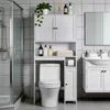 FCH Toilettenschrank 3 Türen mit Seitlicher Stauschrank, Produktbild-Vorschau 1