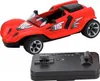 A red remote-controlled toy car and its controller are displayed against a white background. Podgląd zdjęcia produktu