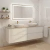 RODAN | Waschbeckenunterschrank - Weiß und Beige - 160 cm - Produktbild-Vorschau 2