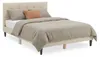 Polsterbed 140x200 cm, beige, tweepersoonsbed met Productafbeelding-voorbeeld 1