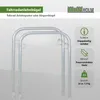 2 x Fahrradanlehnbügel 114 x 78 cm Stahl feuerverzinkt Ø Produktbild-Vorschau 4