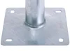 A close-up view of a metal mounting plate with a cylindrical pole attached. Produktbild-Vorschau
