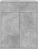 vidaXL Credenza grigio cemento 60x30x75 cm materiale a base Anteprima dell’immagine prodotto 4