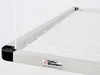 A close-up view of a ceiling-mounted clothes drying rack. Voir les images du produit