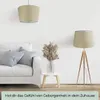 Wogati® Premium Lampenschirm E14/E27 Baumwolle|Beige / Produktbild-Vorschau 2