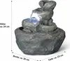 Zimmerbrunnen in Fels-Optik mit LED Beleuchtung Produktbild-Vorschau 8