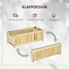 Klappbares Hochbeet aus Massivholz, wetterbeständig mit Produktbild-Vorschau 4