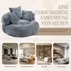Sweiko Lazy Sofa Durable Comfort Lounger fotel z wysokim Podgląd zdjęcia produktu 5