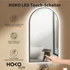 HOKO® LED Bogenspiegel 50x90/90x50 cm mit Schwarzer Produktbild-Vorschau 3
