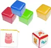 DIY pěnové stohovací bloky s kostkami, barevná interaktivní Náhled obrázku produktu 1