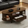 Merax Couchtisch mit Rolltür, Sofatisch mit 1 Schublade und Produktbild-Vorschau 6