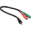 Goobay PC Headset Adapter, 1x 3,5 mm AUX 4-pol. zu 2x 3,5 Produktbild-Vorschau 4