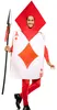 Spielkarten Kostüm Ass Kartenblatt für Erwachsene Gr. M/L rot schwarz Fasching Karneval Mottoparty Paarkostüm Gruppenkostüm Produktbild-Vorschau