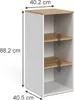 Vicco Midischrank Viktor, 40.2 x 88.2 cm, Weiß/Artisan Produktbild-Vorschau 2