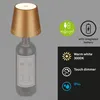 Lampe LED rechargeable en forme de bouteille, dor  mat, 1 Voir les images du produit 7