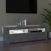 vidaXL TV skříňka s LED osvětlením Betonová šedá 120x35x40 Náhled obrázku produktu 3