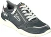 A studio shot of a single blue sneaker. Produktbild-Vorschau