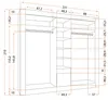 Drehtürenschrank Schrank Kleiderschrank 230 cm Produktbild-Vorschau 7