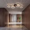 LED plafondlamp, modern, zwart, Ø 88 cm, 4-rings design Productafbeelding-voorbeeld 5