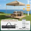 FCH 2x2m Faltpavillon, Pop Up Pavillon mit 4 Seitenwänden, Produktbild-Vorschau 6