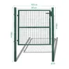 Fiqops Gartentor Gartentore 100 × 100 cm Grün Gartentür, Produktbild-Vorschau 2