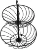 Etażerka metalowa, 2 poziomy, wys. 30 cm Podgląd zdjęcia produktu 7