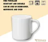 Wilmax Becher 320 ml 4er-Set Weiß aus Porzellan Produktbild-Vorschau 4