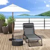 Sonnenliege klappbar mit Nackenkissen, Gartenliege Produktbild-Vorschau 1