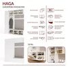 Šatníková skriňa HAGA IV 2Sz2W BIELA 2x šatníková skriňa + Náhľad obrázku produktu 10