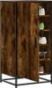vidaXL Portascarpe in rovere affumicato 48x38x97,5 cm Anteprima dell’immagine prodotto 2