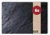 Abwaschbare Tischsets 6er Set Schiefer-Optik Stein-Optik Produktbild-Vorschau 1