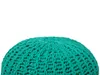 BELIANI Puf taburetka zelená okrúhla bavlnená 50 x 35 cm Náhľad obrázku produktu 4