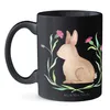 Mr. & Mrs. Panda Tasse Hase Sitzen - Schwarz - Geschenk, Produktbild-Vorschau 2