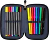 An open pencil case filled with colorful markers. Produktbild-Vorschau