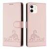 Leder Hülle für iPhone 12 Mini Süße Katze Flip Case Produktbild-Vorschau 2