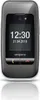 A studio shot of a grey and silver Emporia ONE mobile phone, displayed upright with a reflection below. Podgląd zdjęcia produktu
