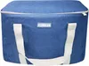 A blue cooler bag with white handles and trim, on a white background. Produktbild-Vorschau