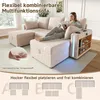 Merax Modulares U-L Sofa, 5-Sitzer Ecksofa mit 2 Produktbild-Vorschau 6