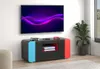 LevelUp TV Tisch 2 Türen, 1 Schublade, 1 Regal schwarz, Produktbild-Vorschau 2